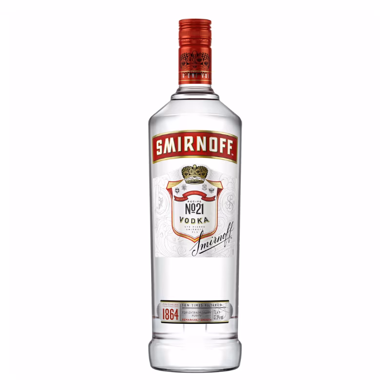 Smirnoff No.21 Vodka Ten Times Filtered 37.5% 1 l