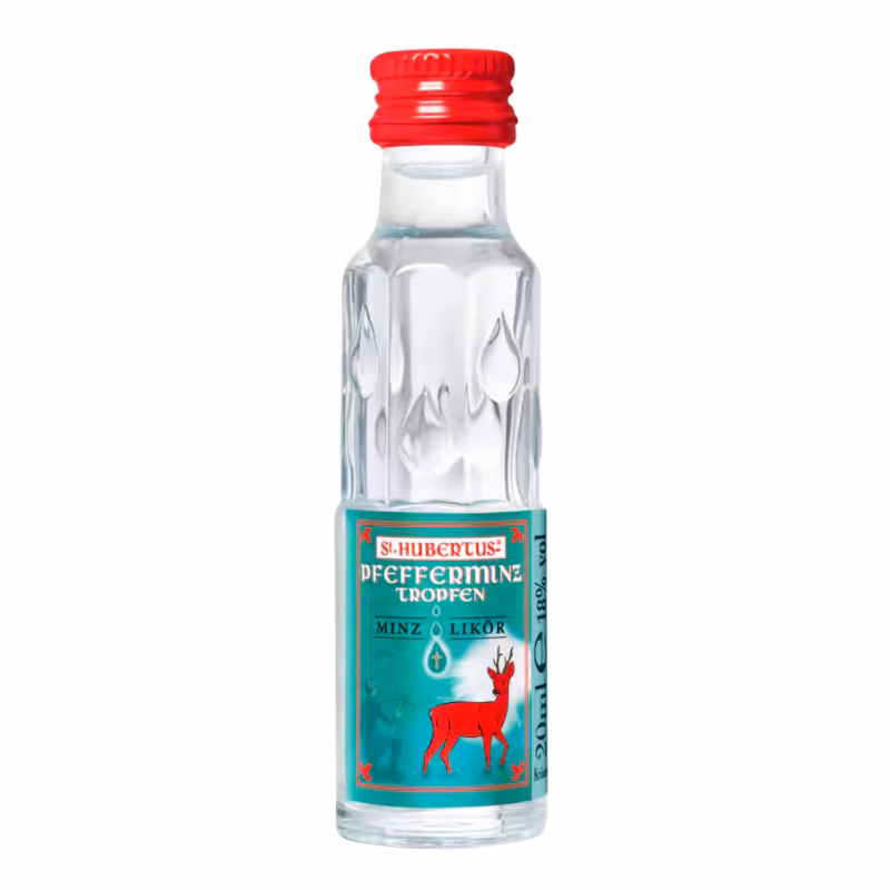 St. Hubertus Pfefferminz 18% 0.02 l MINI