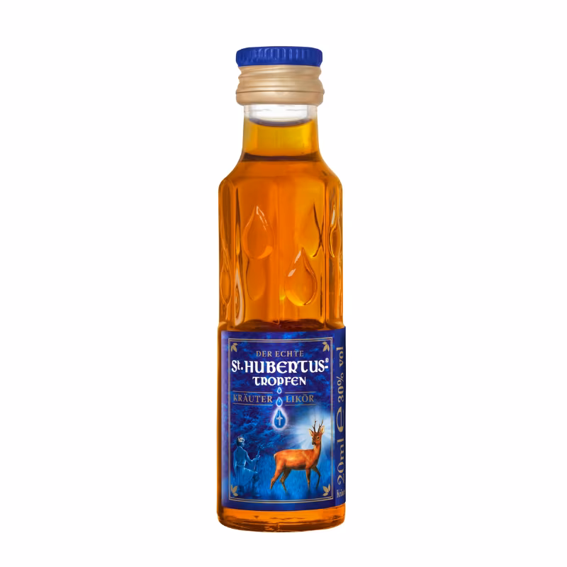 St. Hubertus Tropfen Kräuterlikör 30% 0.02 l MINI