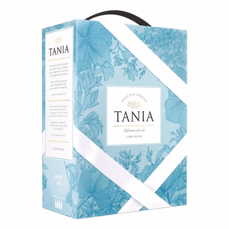 Tania White Wine 8.5% 3 l BIB