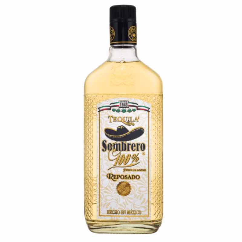Tequila Sombrero Reposado 100% Puro De Agave 38% 0.7 l
