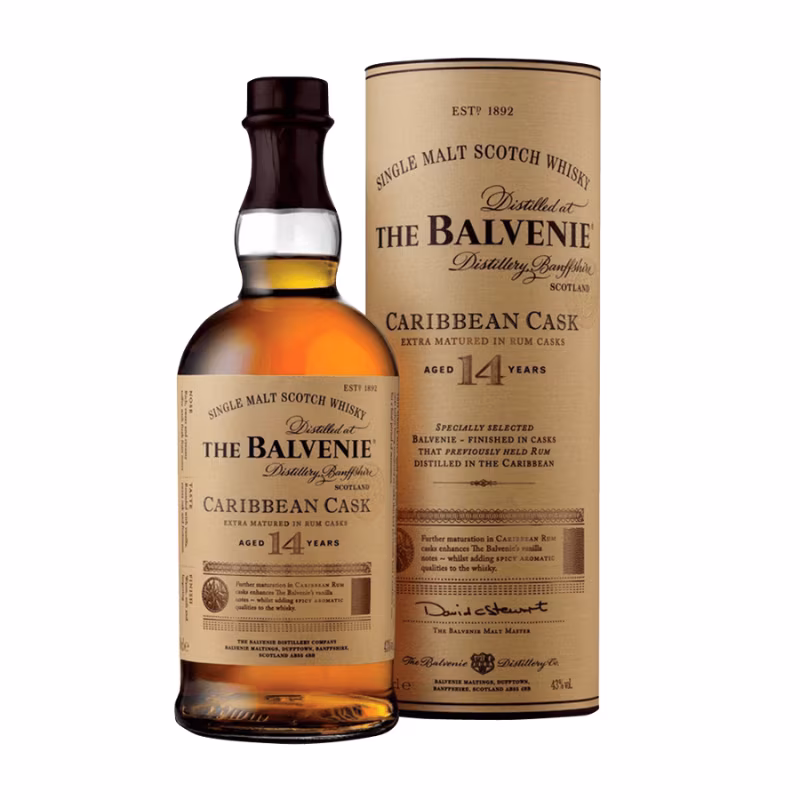 The Balvenie 14YO Caribbean Cask 43% 0.7 L
