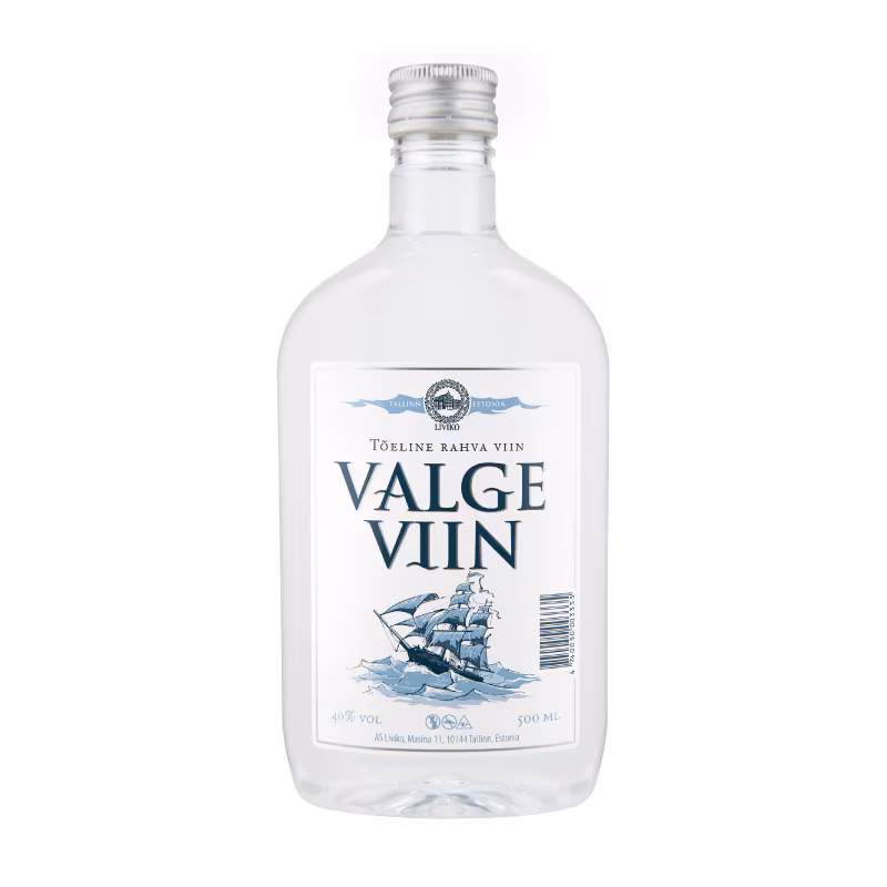 Valge Viin Vodka 40% 0.5 l PET