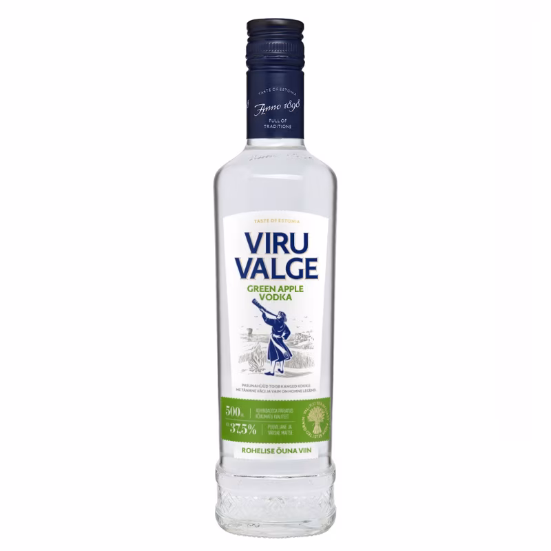Viru Valge Greenapple Vodka 37.5% 0.5 l