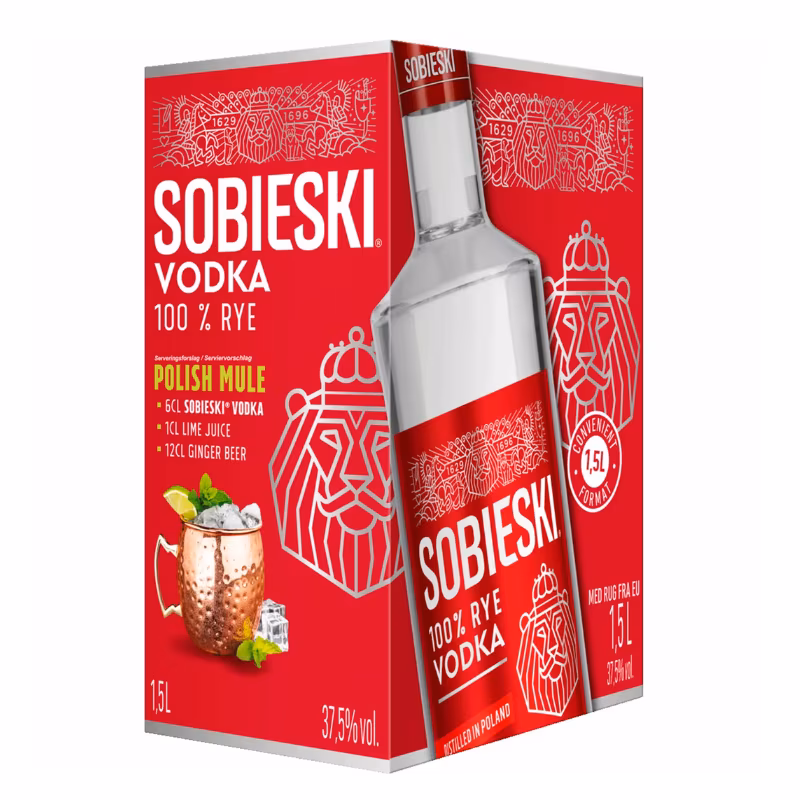 Vodka Sobieski 37.5% 1.5 l BIB