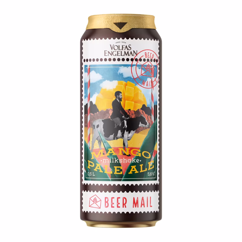 Volfas Engelman Mango Milkshake Pale Ale 5.6% 24×0.5 l Best before: 30.07.2026