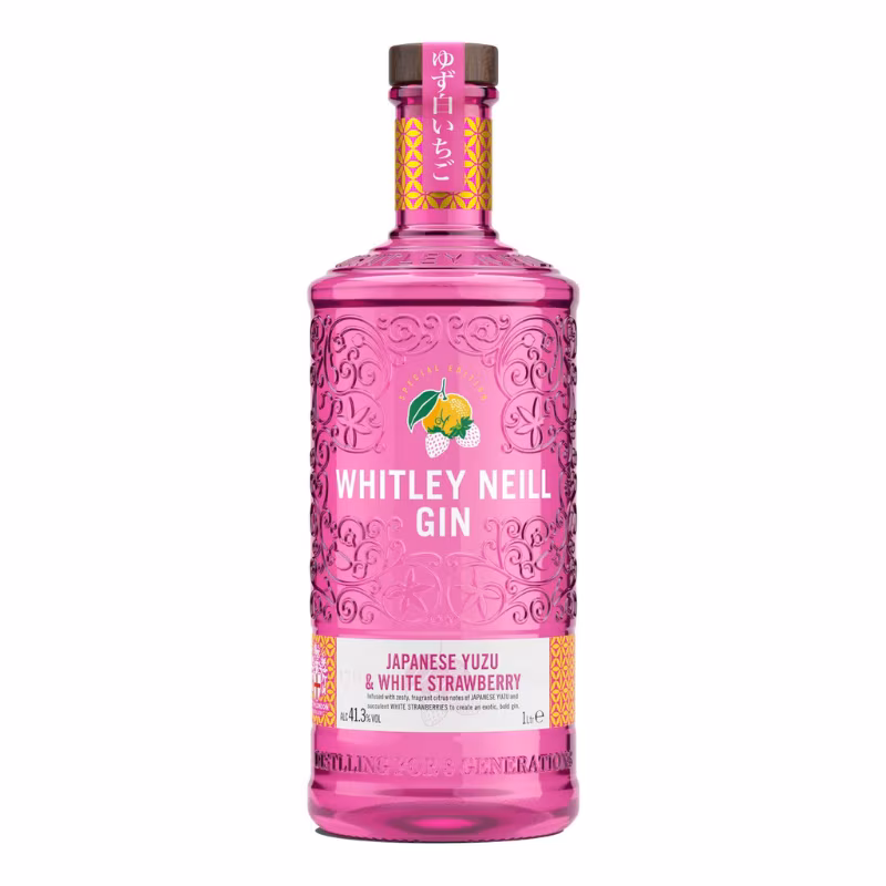 Whitley Neill Japanese Yuzu & White Strawberry Gin 41.3% 1 l