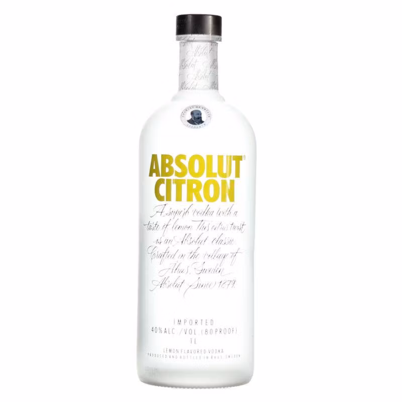 Absolut Citron Flavored Vodka 40% 1 l