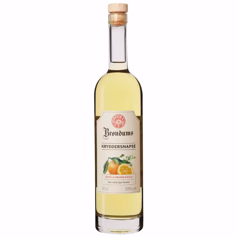 Brøndums Kryddersnapse Orange & Dild 30% 0.5 l