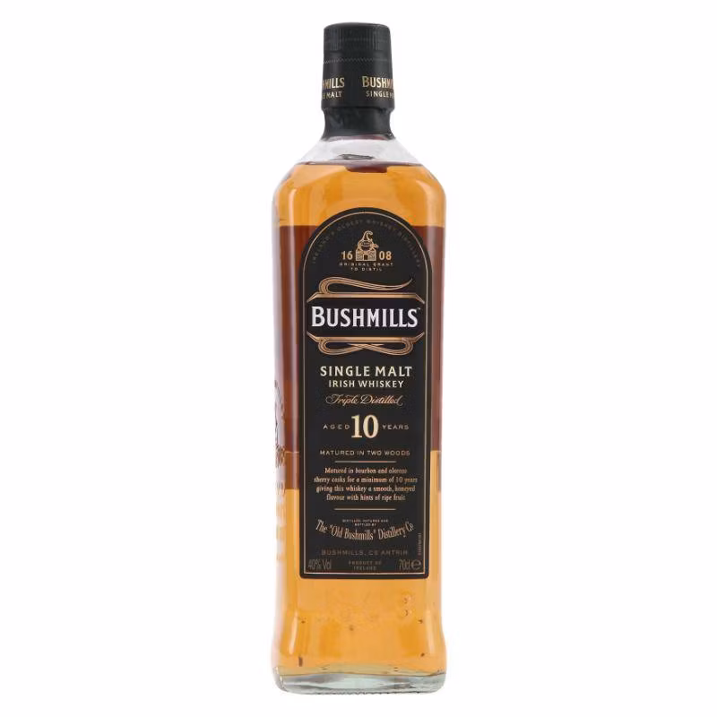 Bushmills Single Malt Irish Whiskey 10 Y 40% 0.7 l