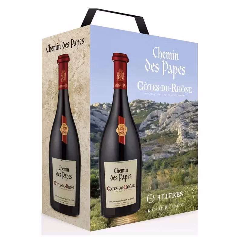 Chemin des Papes Côtes du Rhône Red 14% 3 l BIB