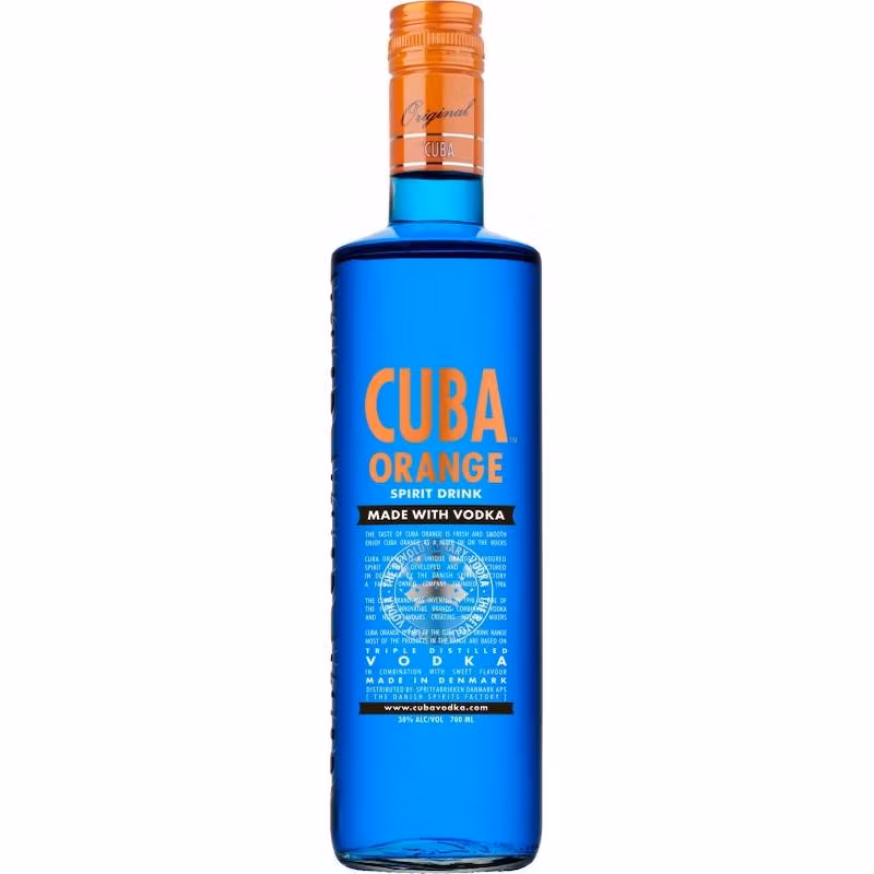 Cuba Orange Spirit Drink Made With Vodka 30% 0.7 l