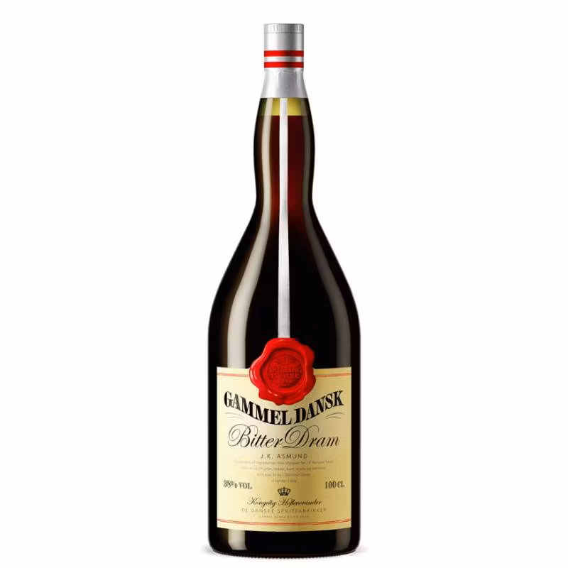 Gammel Dansk Bitter Dram 38% 1 l