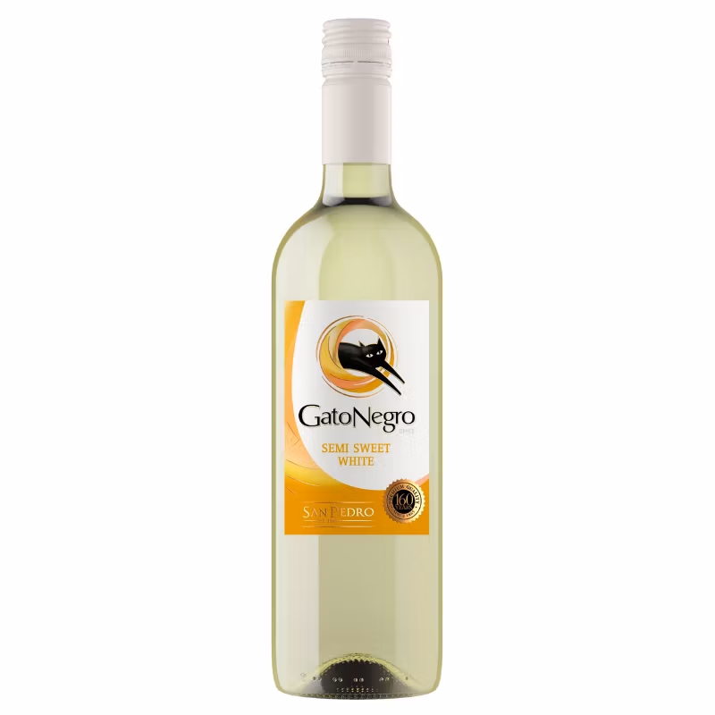 Gato Negro Semi Sweet White 10.5% 0.75 l
