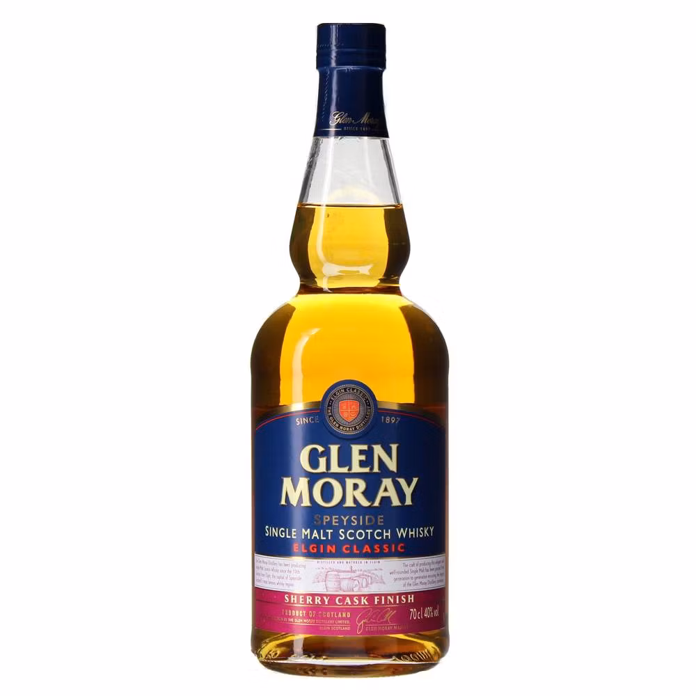 Glen Moray Sherry Cask Finish Speyside Single Malt Scotch Whisky 40% 0.7 l