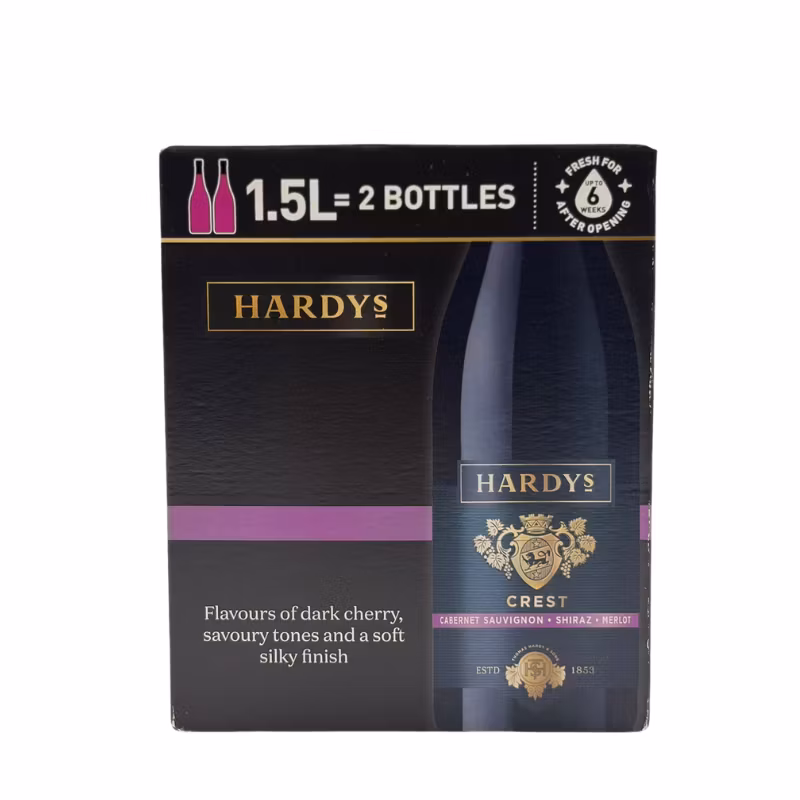 Hardy’s Cabernet Sauvignon Shiraz Merlot 14% 1.5 l BIB