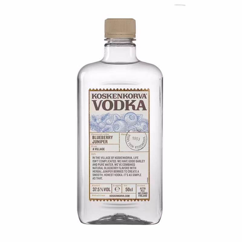 Koskenkorva Vodka Blueberry Juniper 37.5% 0.5 l PET