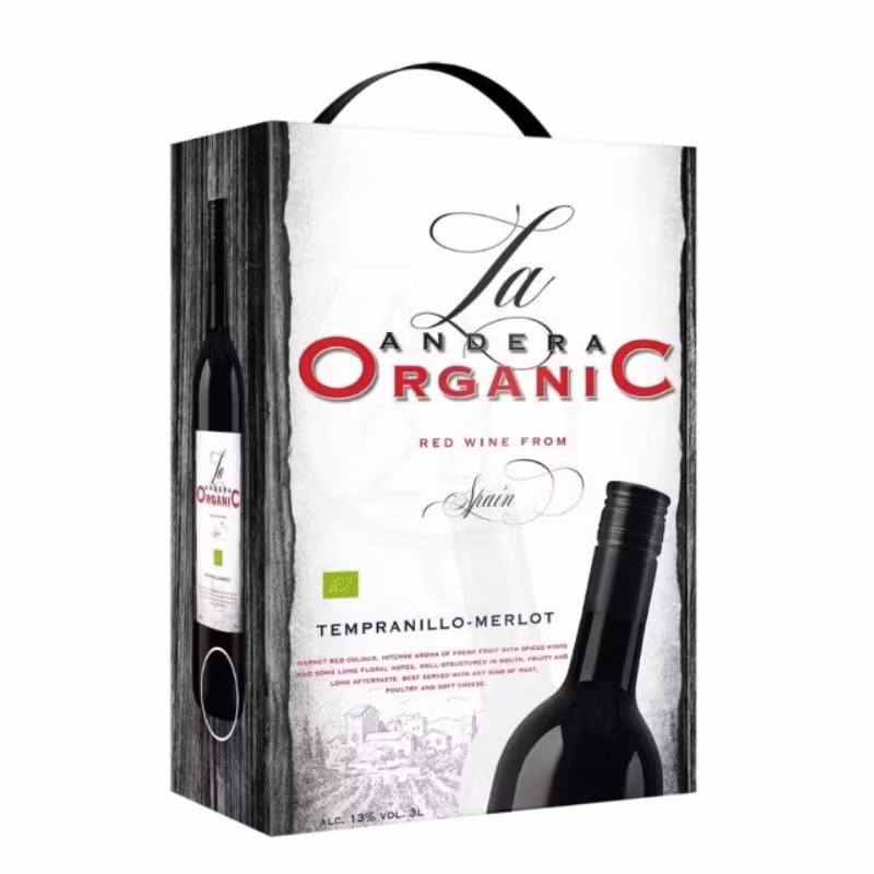 La Andera Organic Tempranillo Merlot 13% 3 l BIB