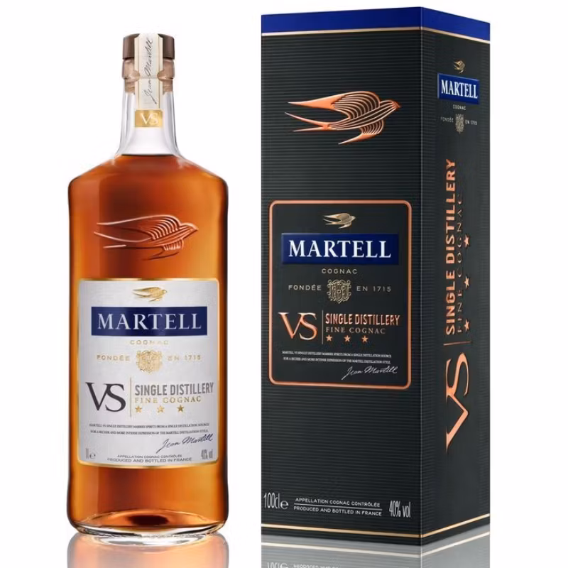 Martell VS Single Distillery Cognac 40% 1 l