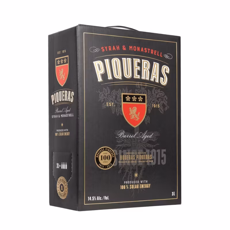 Bodegas Piqueras Syrah-Monastrell 14.5% 3 l BIB
