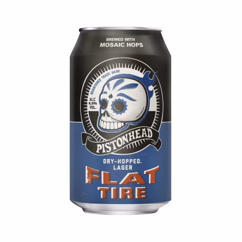 Pistonhead Flat Tire Dry-Hopped Lager 4.5% 24×0.33 l