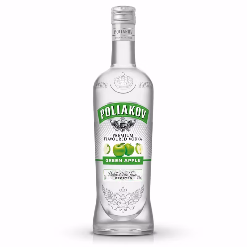 Poliakov Vodka Green Apple 37.5% 0.7 l
