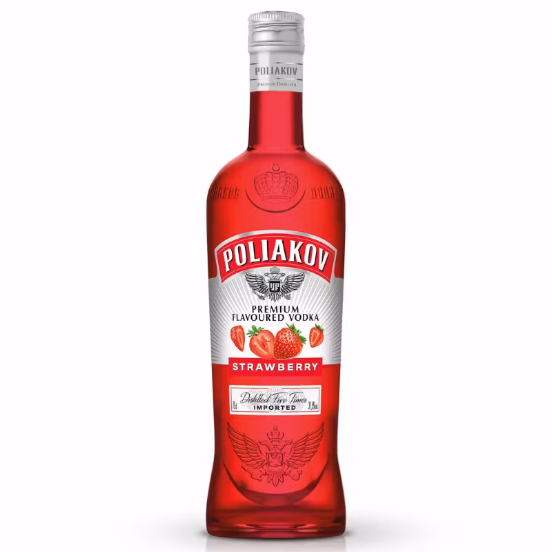 Poliakov Vodka Strawberry 37.5% 0.7 l