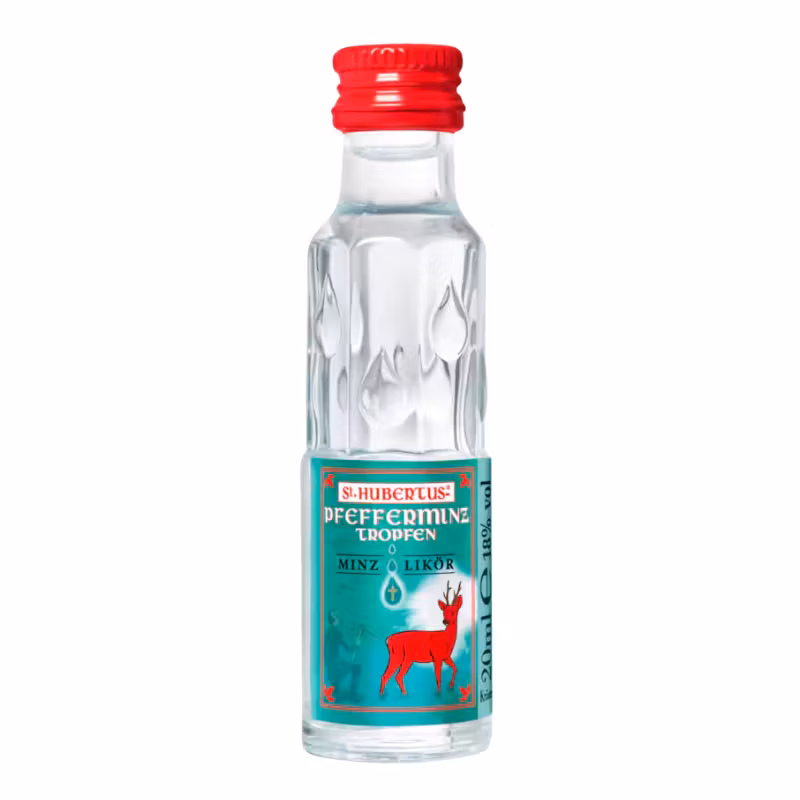 St. Hubertus Pfefferminz 18% 0.02 l MINI
