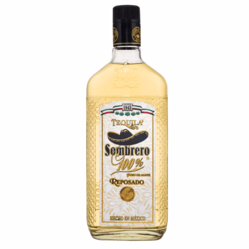 Tequila Sombrero Reposado 100% Puro De Agave 38% 0.7 l