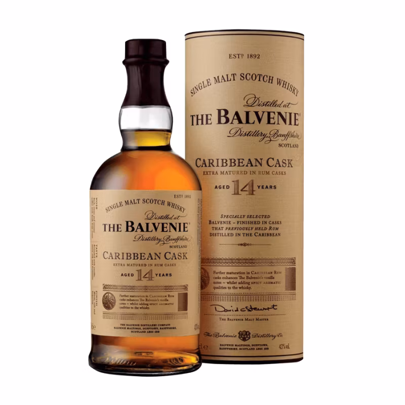 The Balvenie 14YO Caribbean Cask 43% 0.7 L