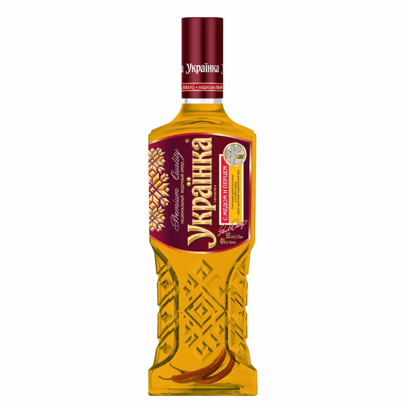 Ukrainka Honey and Pepper 40% 0.5 l