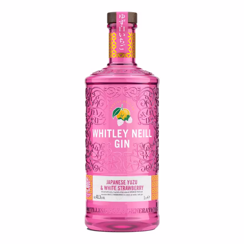 Whitley Neill Japanese Yuzu & White Strawberry Gin 41.3% 1 l