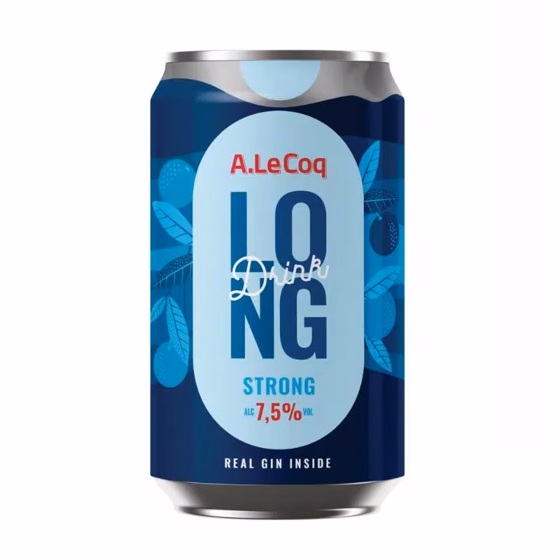 A. Le Coq Strong Long Drink 7.5% 24×0.33 l Best Before: 24.07.2026