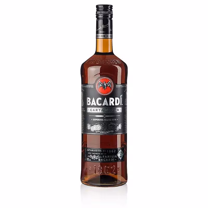 Bacardi Carta Negra Superior Black Rum 40% 1 l