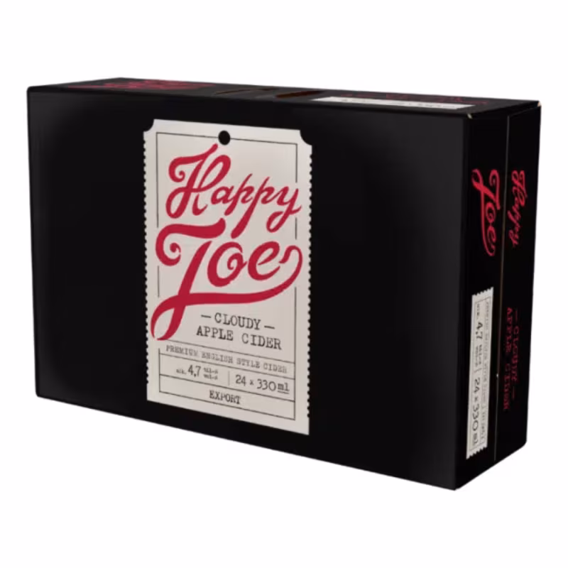 Happy Joe Cloudy Apple Cider 4.7% 24×0.33 l Best Before: 27.06.2026