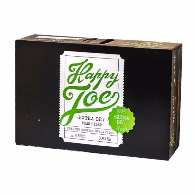 Happy Joe Extra Dry Pear Cider 4.5% 24×0.33 l