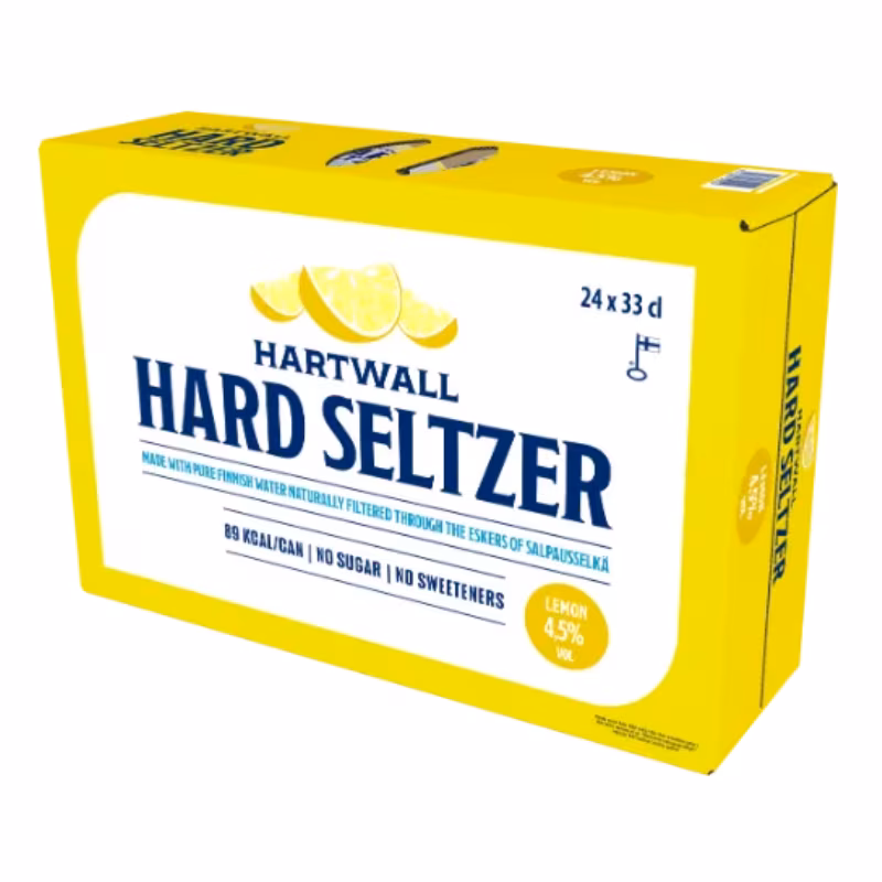 Hartwall Hard Seltzer Lemon 4.5% 24×0.33 l