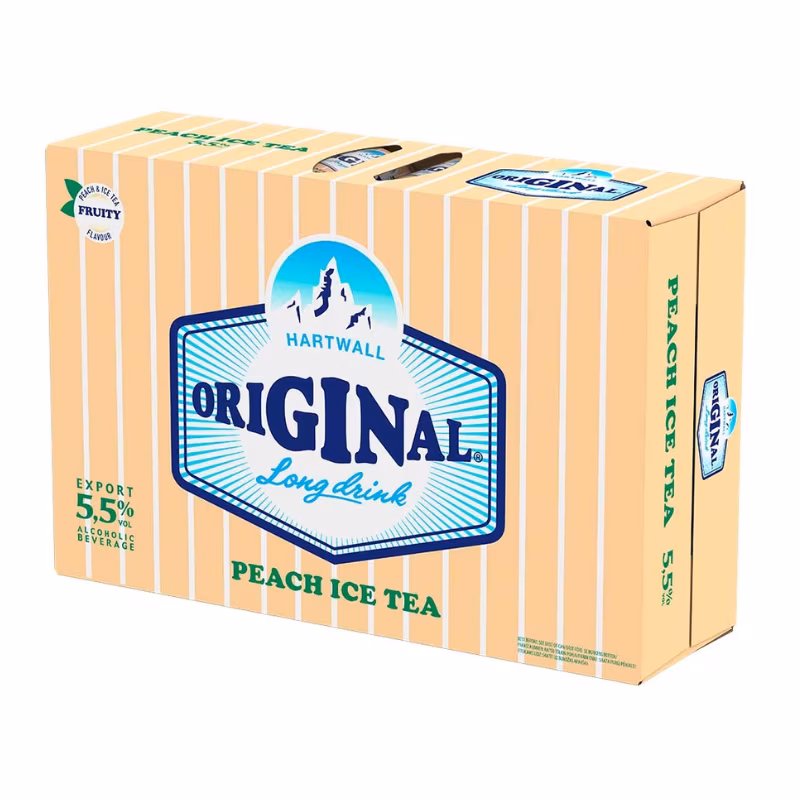 Hartwall PEACH ICE TEA Original Long Drink 5.5% 24×0.33 l