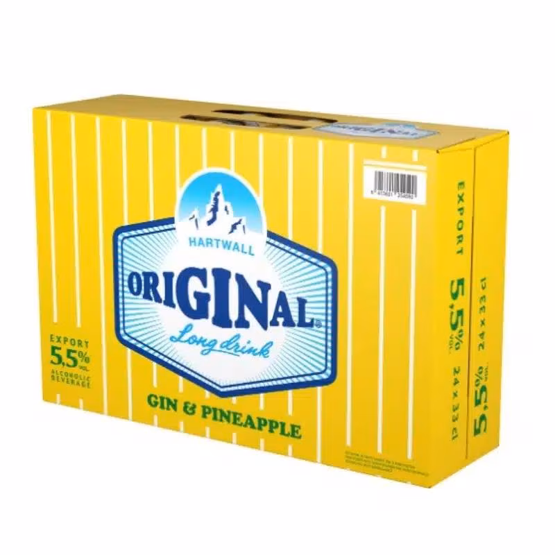 Hartwall PINEAPPLE Original Long Drink 5.5% 24×0.33 l