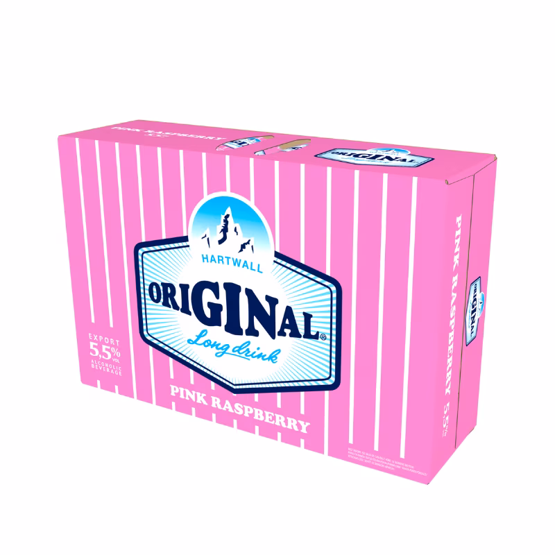 Hartwall PINK RASPBERRY Long Drink 5.5% 24×0.33 l