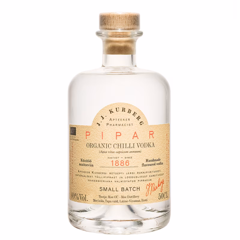 J.J. Kurberg Pipar Organic Chilli Vodka 40% 0.5 l
