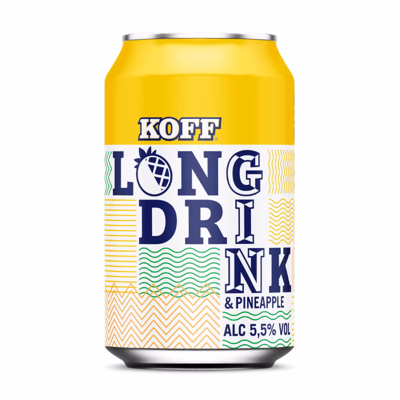 Koff PINEAPPLE Long Drink 5.5% 24×0.33 l