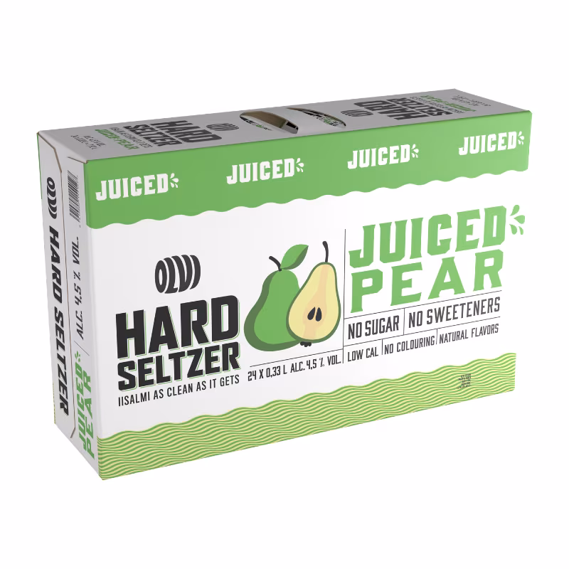 Olvi Hard Seltzer Juiced Pear 4.5% 24×0.33 l
