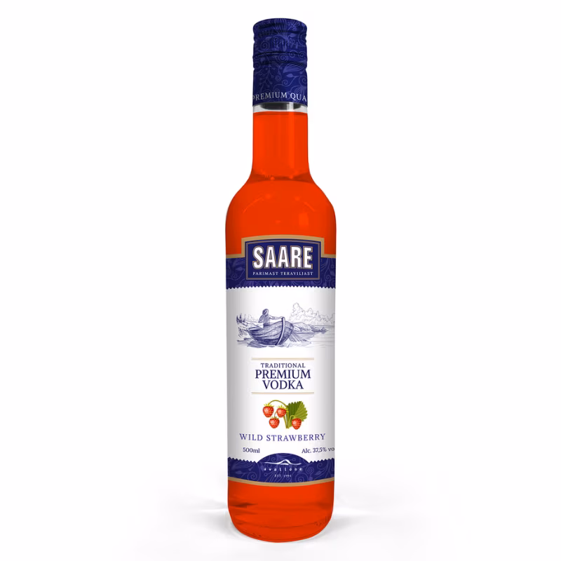 Saare Vodka Wild Strawberry 37.5% 0.5 l