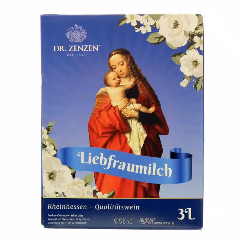 Dr. Zenzen Liebfraumilch Rheinhessen Qualitätswein 9.5% 3 l BIB