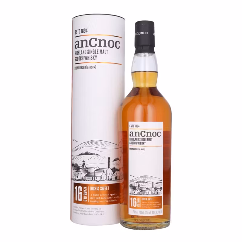 anCnoc 16 Years Old Highland Single Malt Scotch Whisky 43% 0.7 l