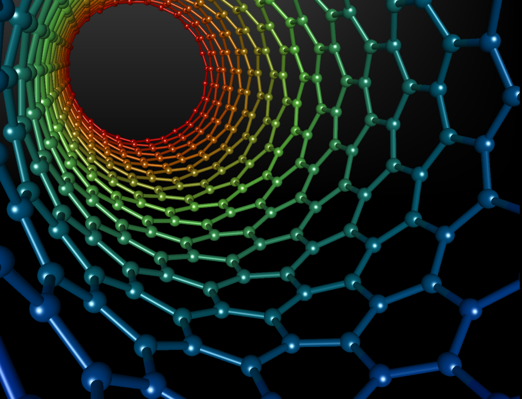 Nanotubi di carbonio utilizzati come ponte per le lesioni spinali. Credits: Michael Ströck (Wikipedia)