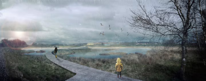 Storkeengen, un parco artificiale per il rischio idrologico