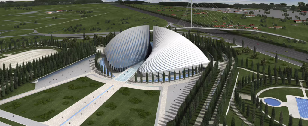 Vele di Calatrava, polo sportivo di Tor Vergata