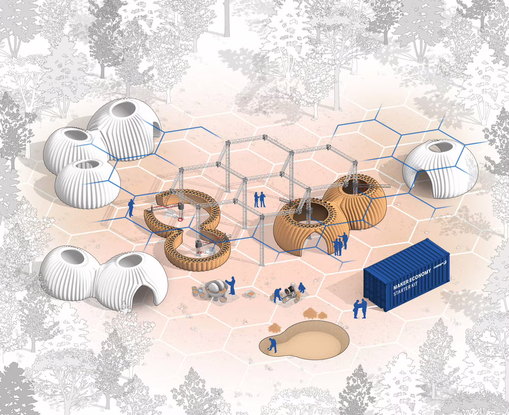Tecla, un habitat sostenibile in terra stampato in 3D